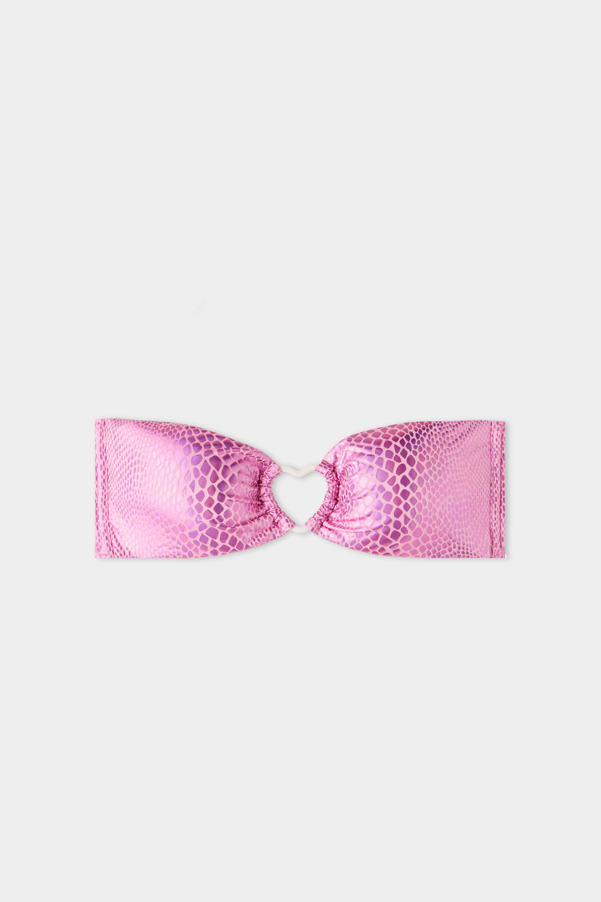 Lovely Snake Bandeau Bikini Top with Removable Padding