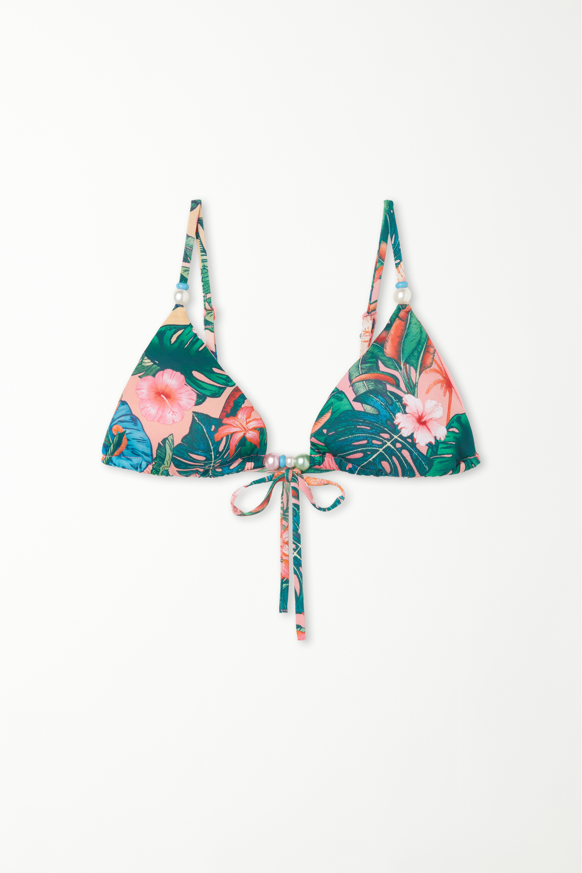 Sorbet Jungle Slightly Padded Triangle Bikini Top