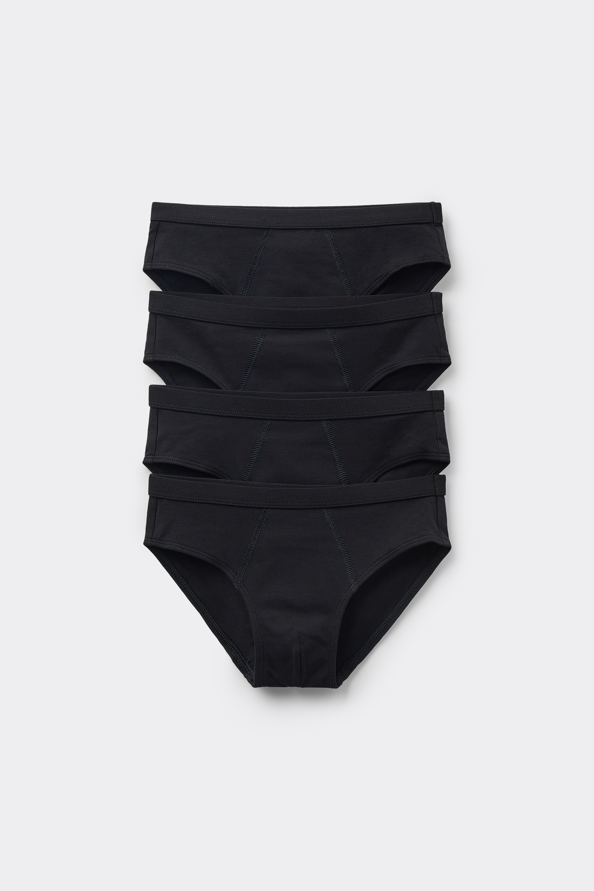 4 Paia di Slip Basici in Cotone Bimbo