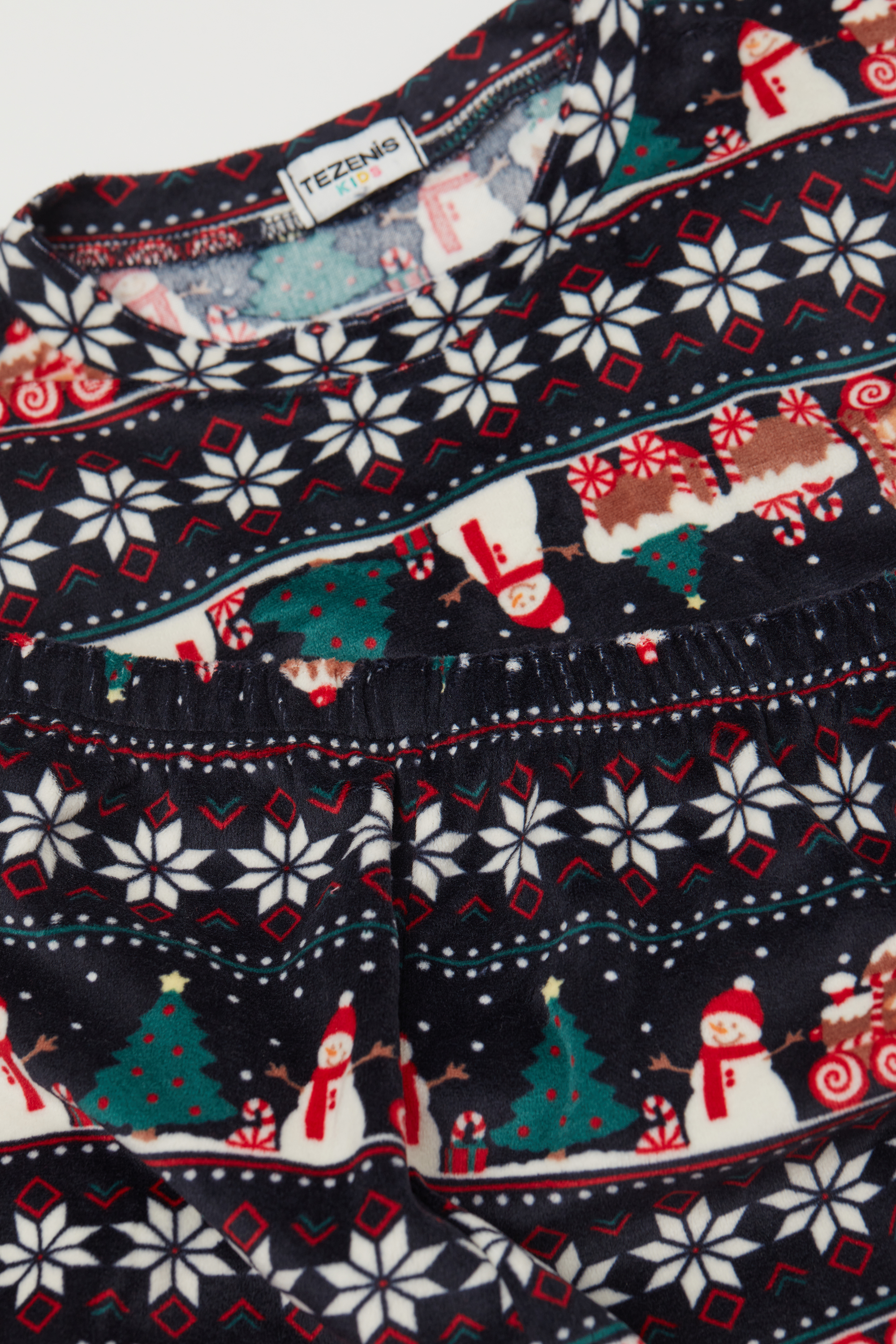 Pyjama Long Pilou Fin Imprimé Nordique Enfant Unisexe