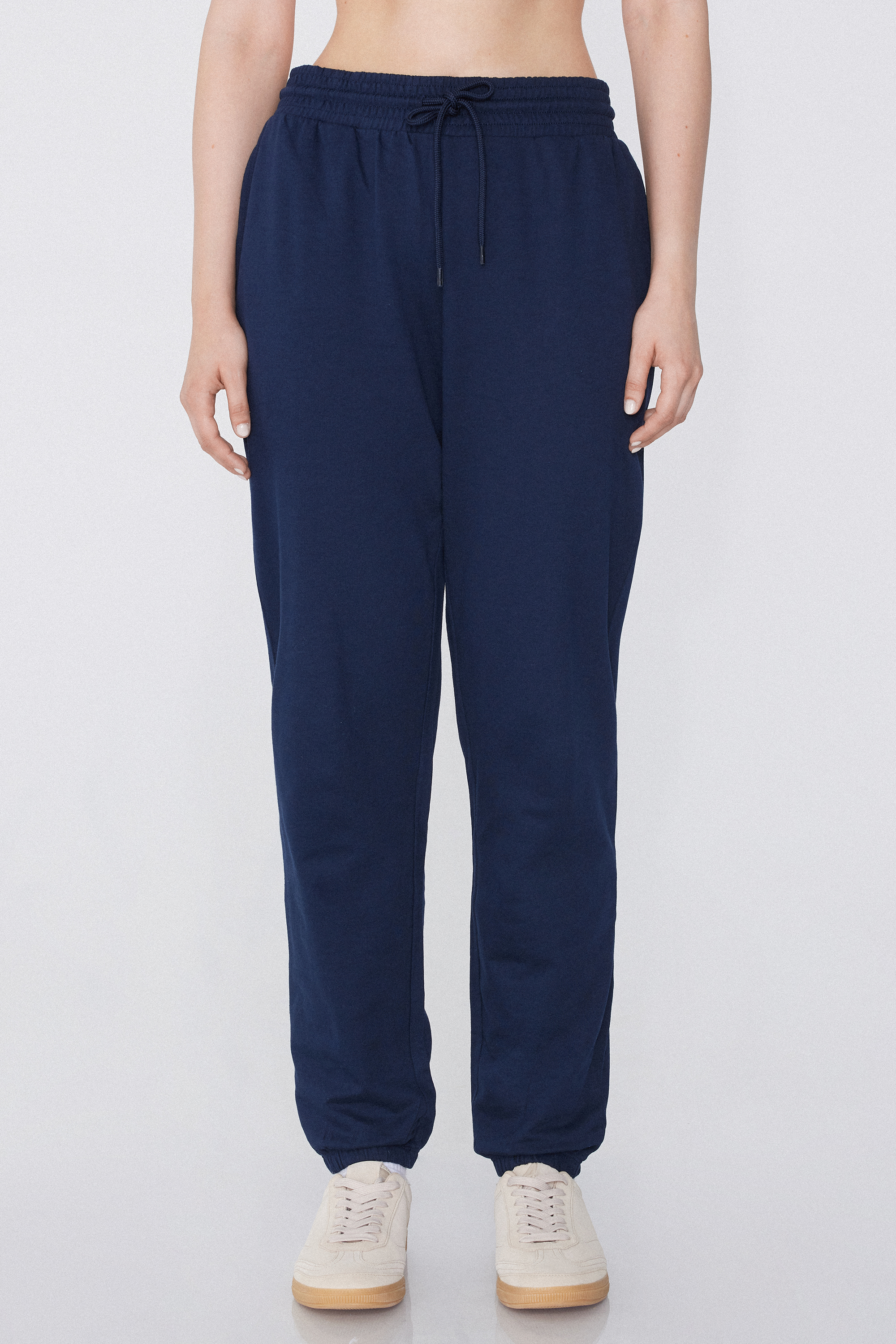 Jogger con Tasche a Filetto e Coulisse