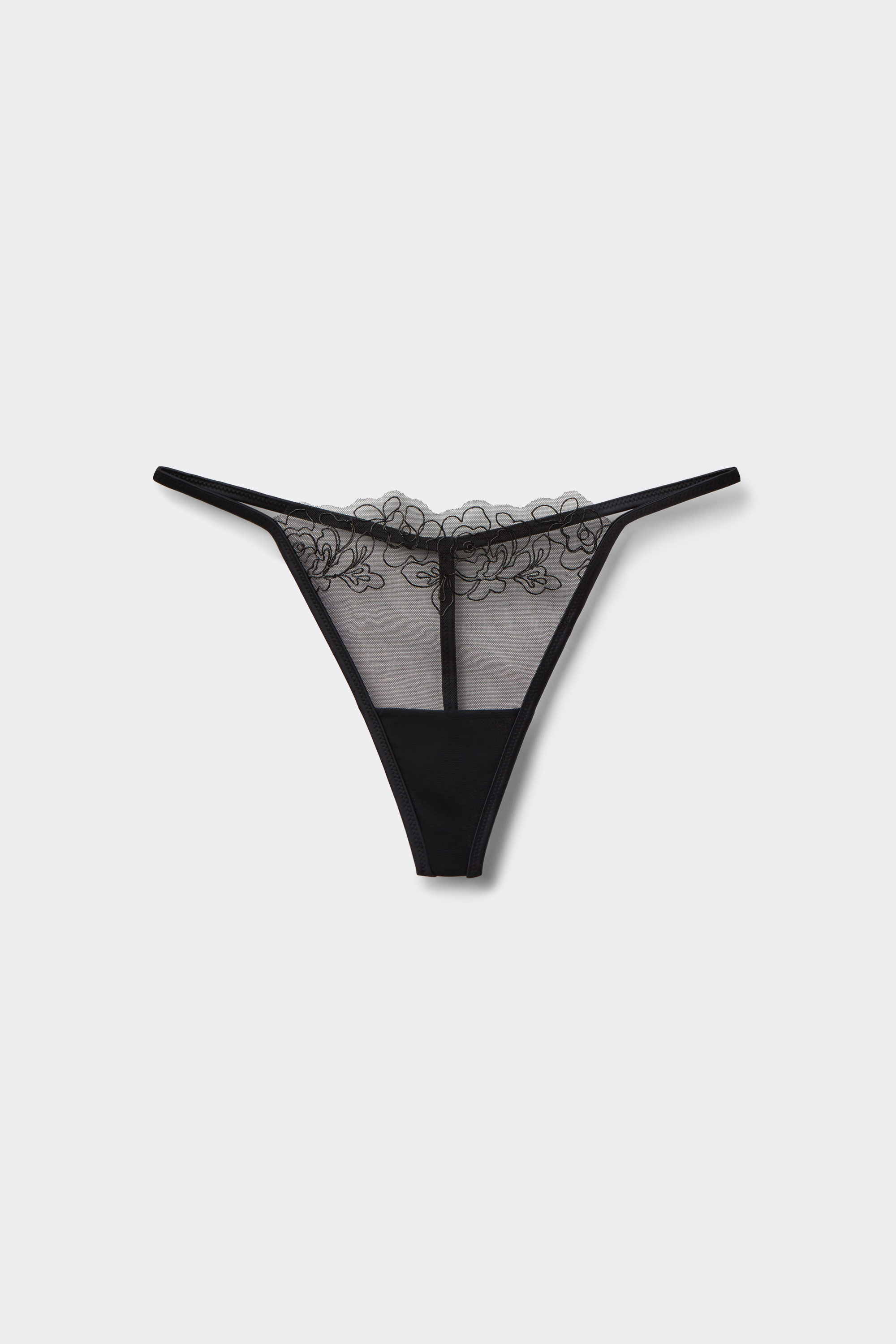 String mit Seitenband im Tanga-Stil Fleur Noir