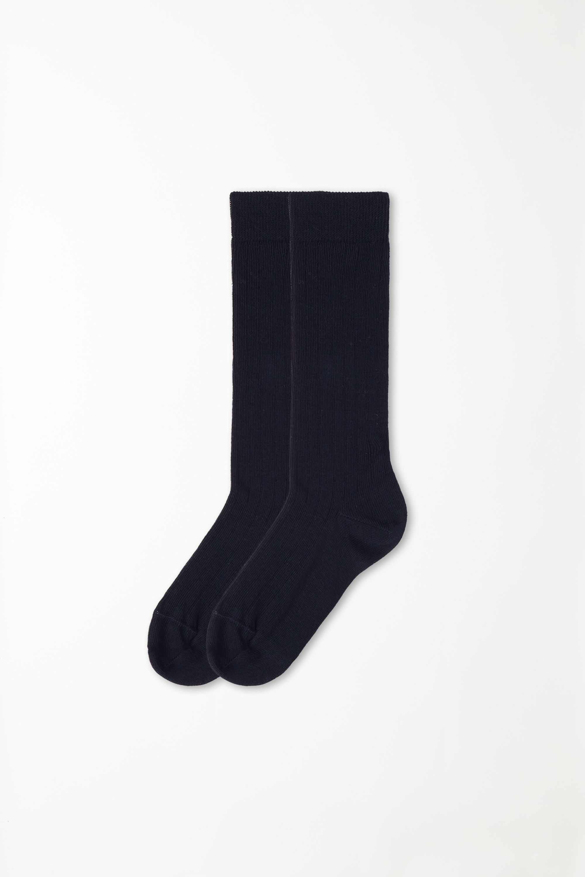 Boys’ Long Ribbed Cotton Socks