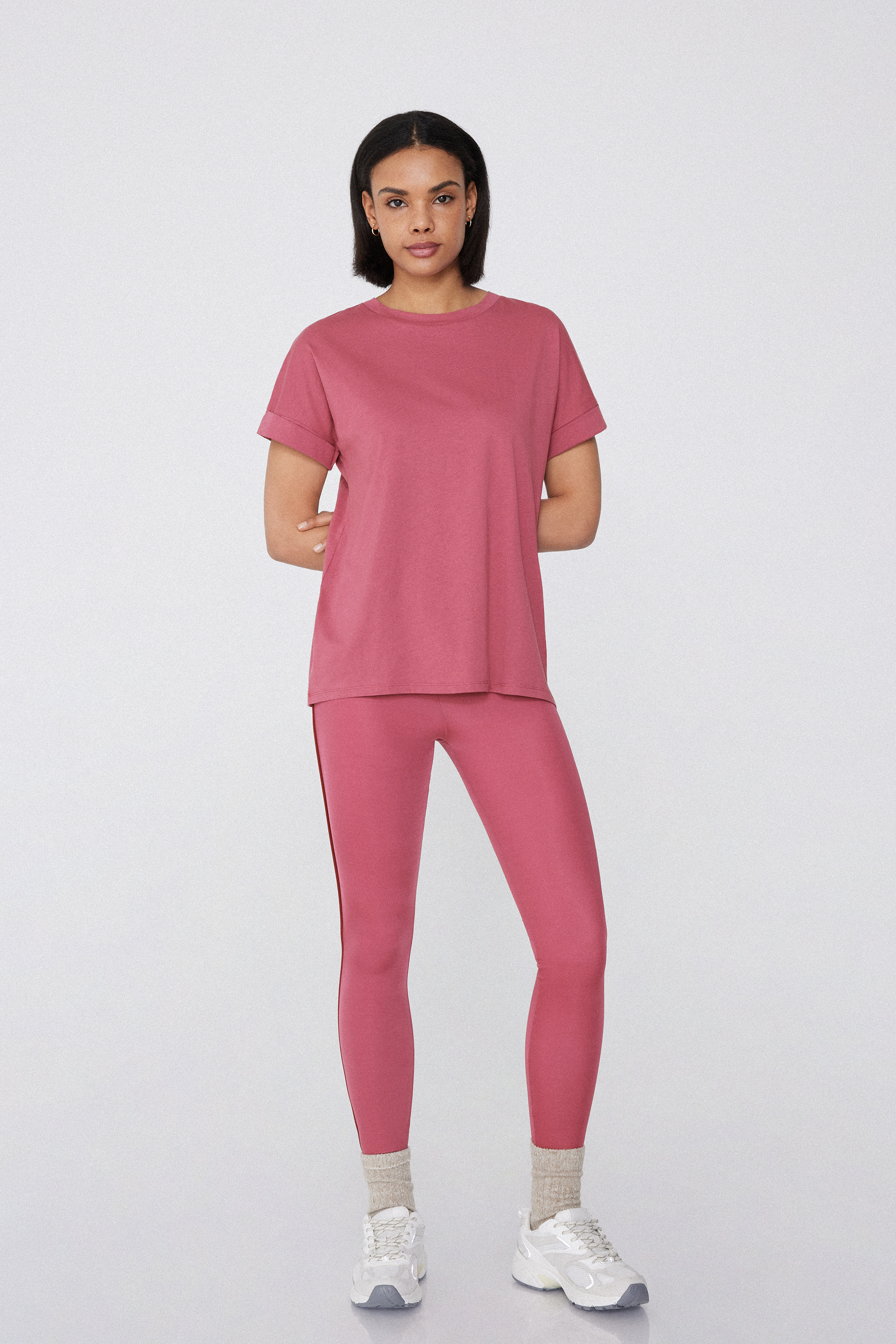 Piped Microfiber Leggings