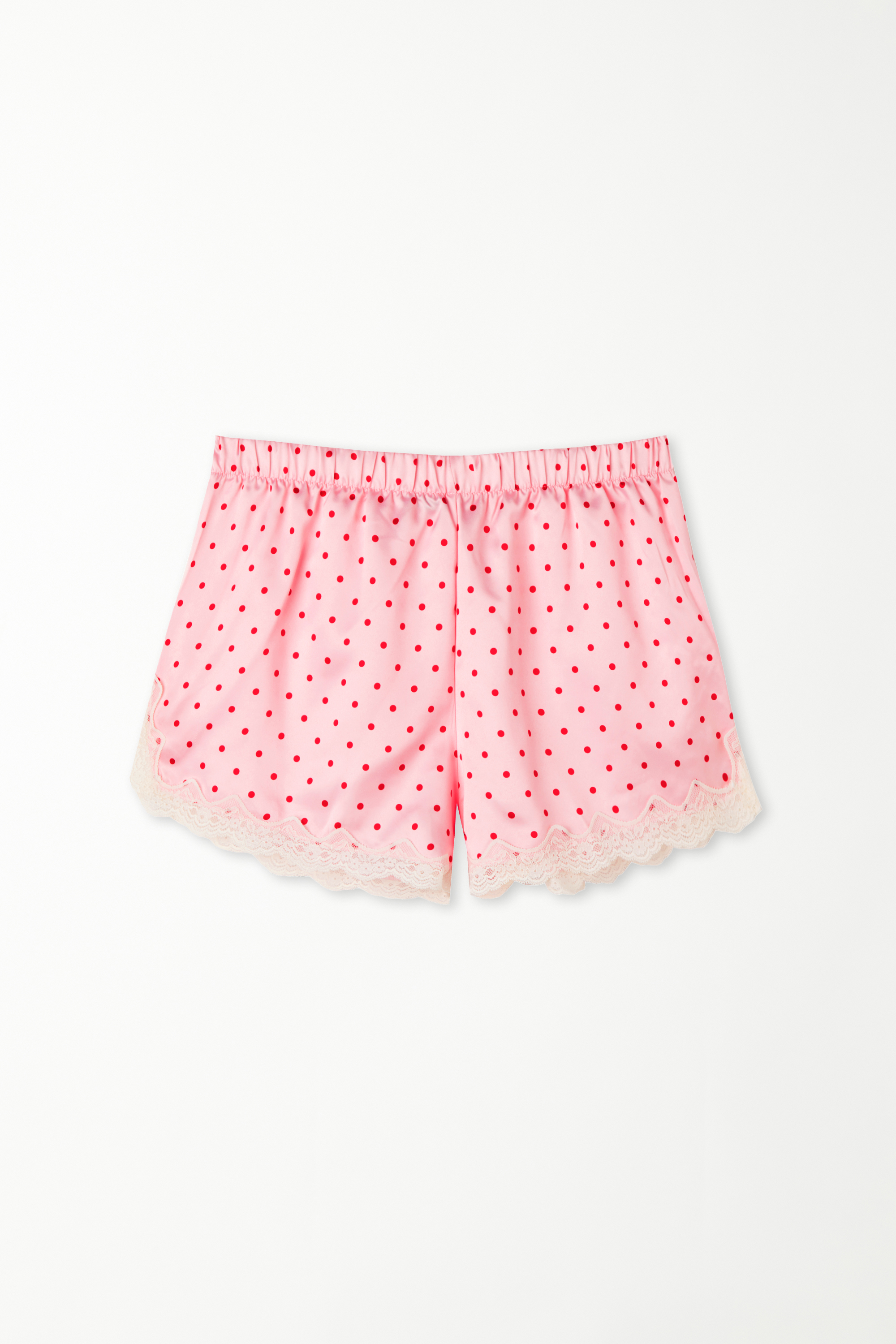 Shorts in Raso Pois e Pizzo