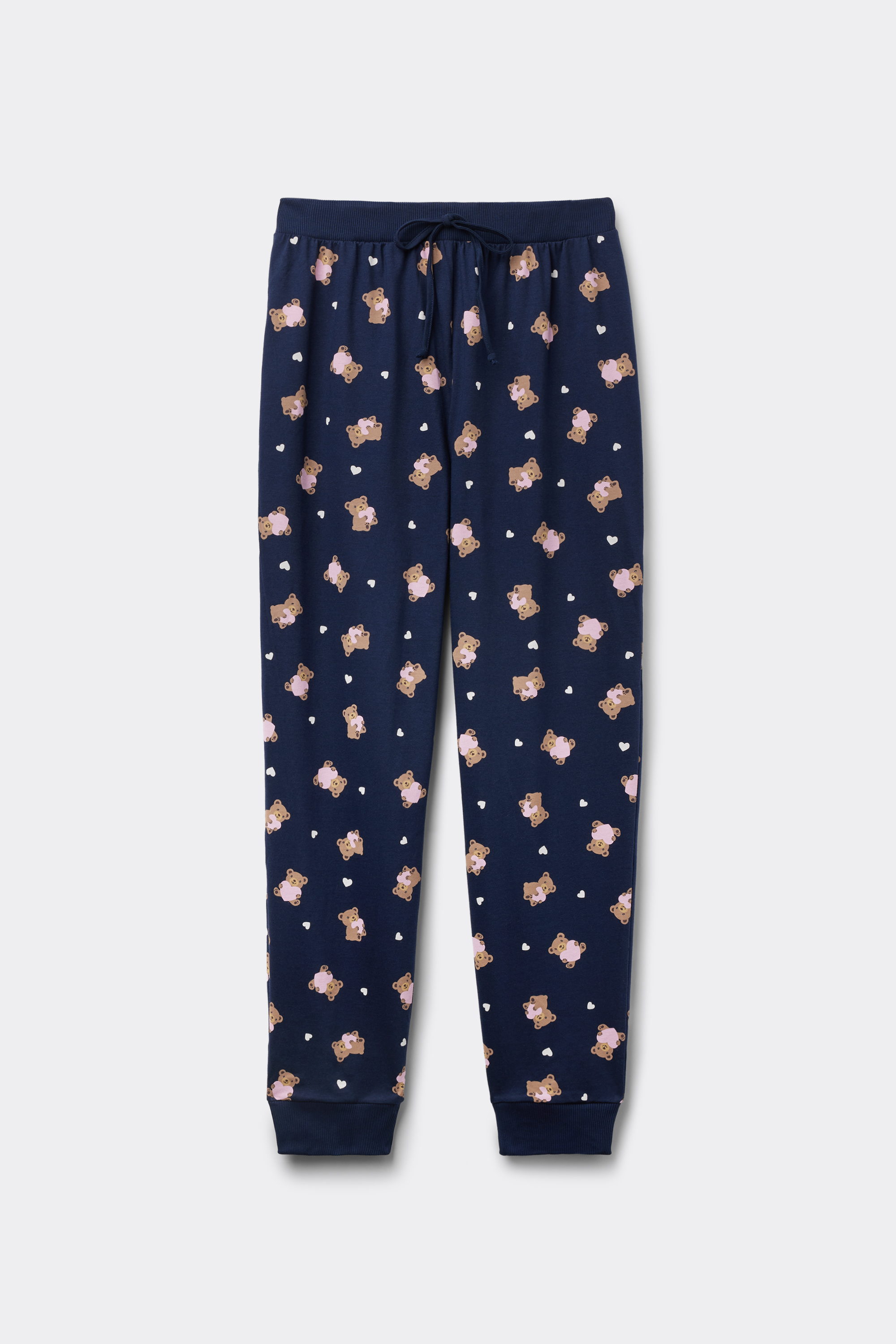 Long Print-Detail Trousers