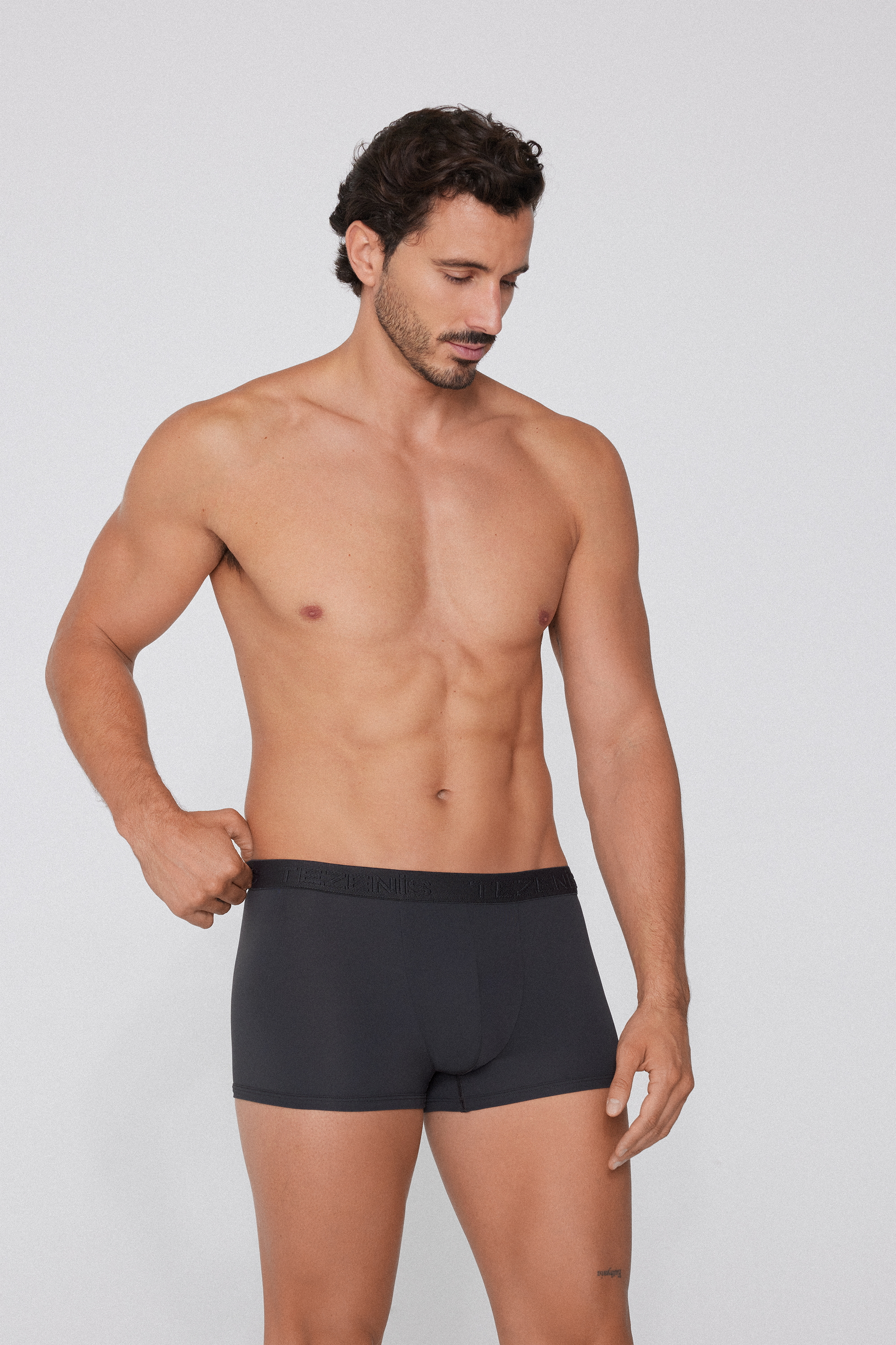 Boxershorts aus Mikrofaser mit elastischem Logobund