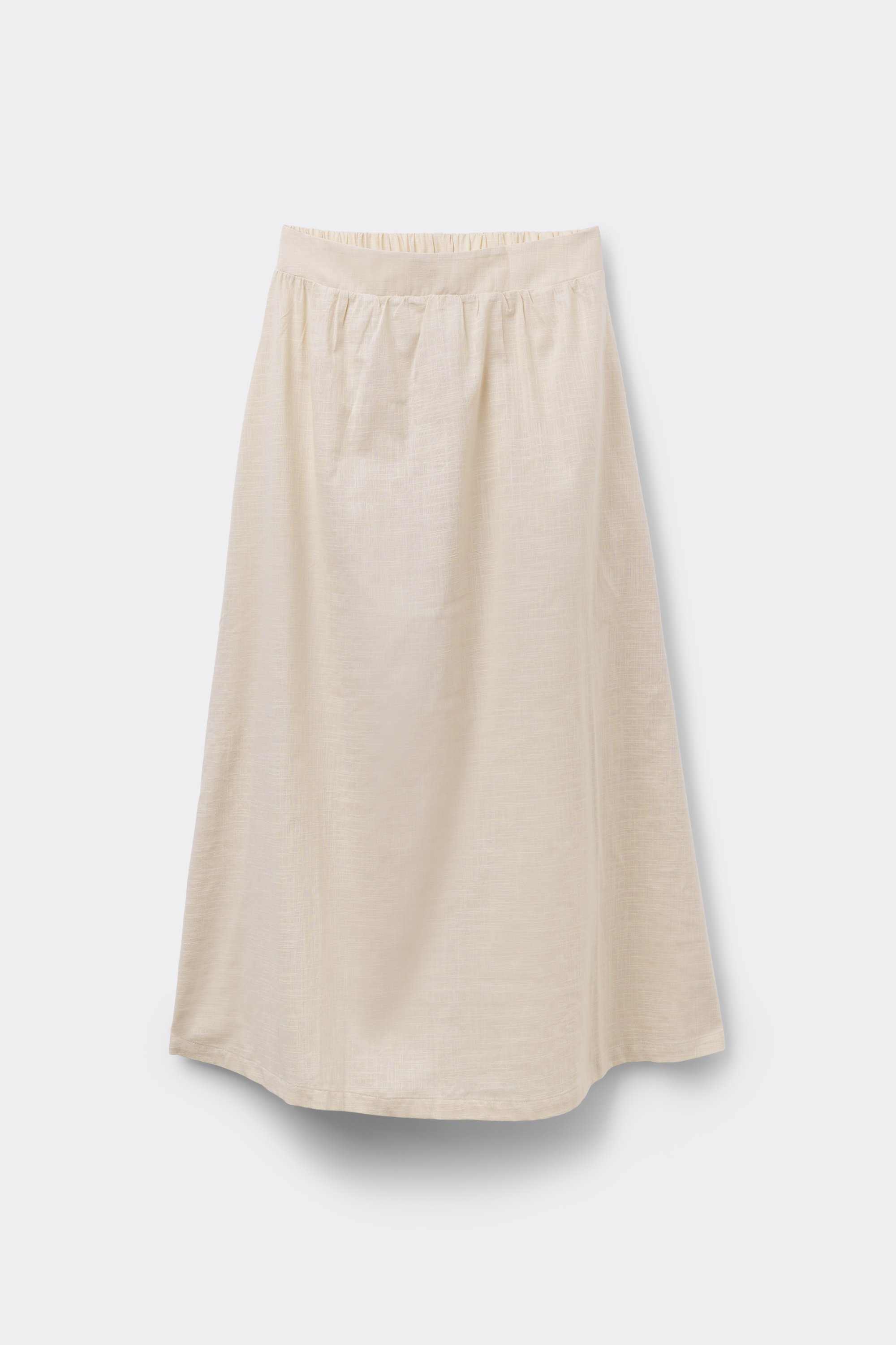 Long Cotton Canvas Skirt