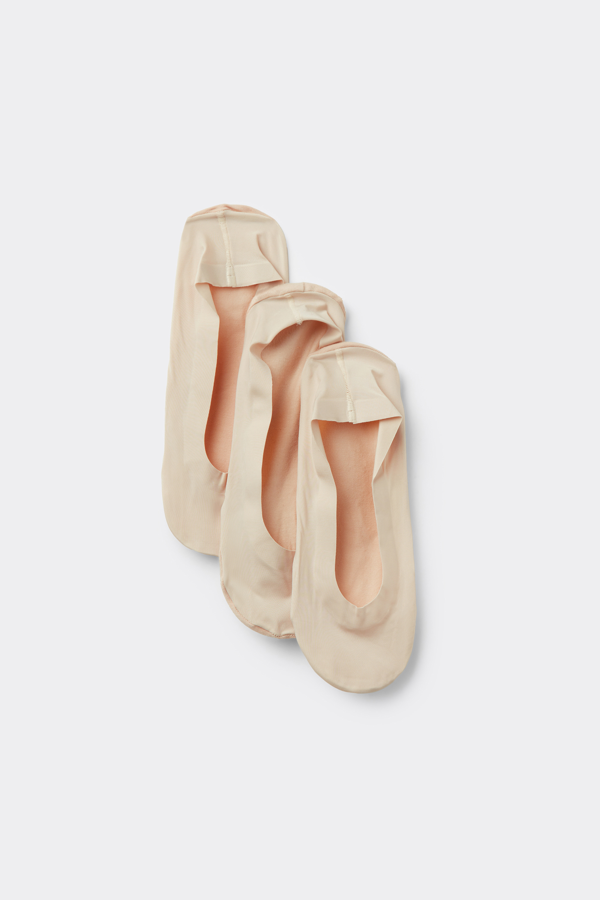 3 Paia Calzini Fantasmini in Cotone con Silicone