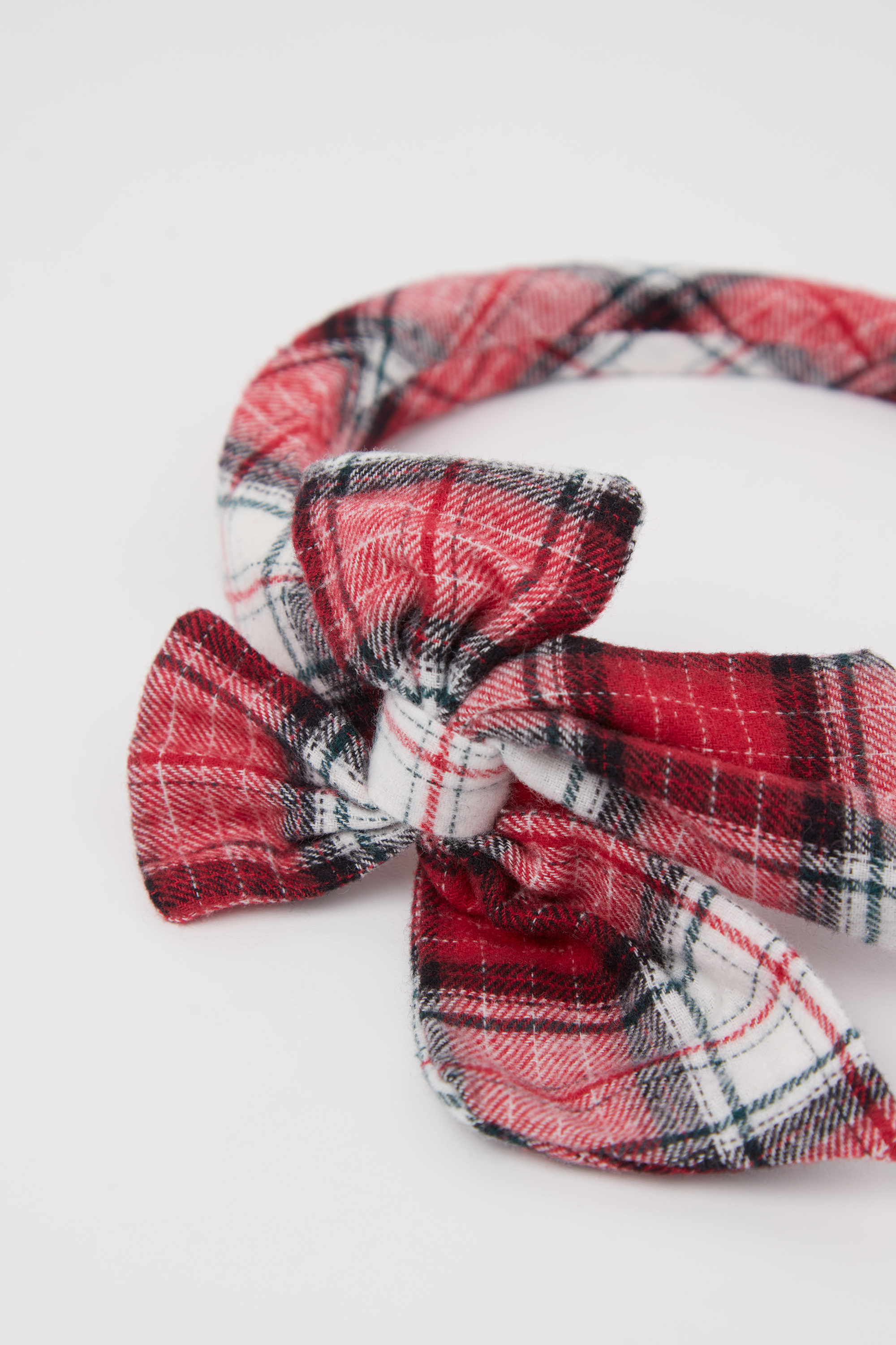 Girls’ Maxi Bow Tartan Flannel Headband