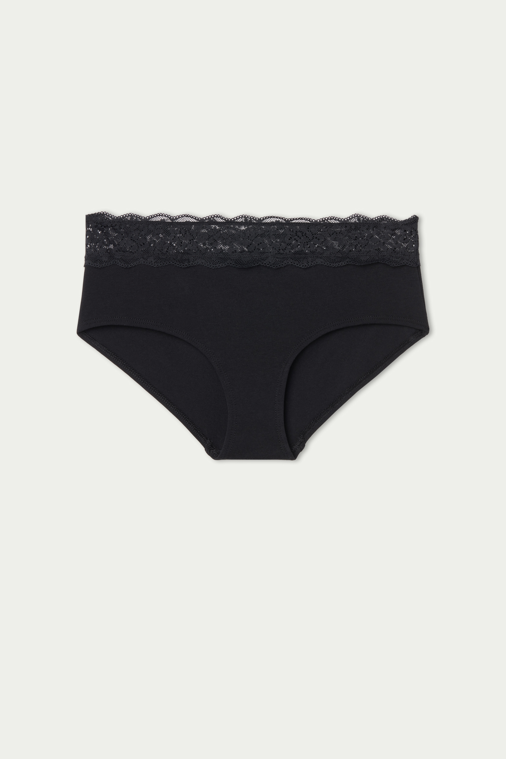 Cotton and Recycled Lace French Knickers