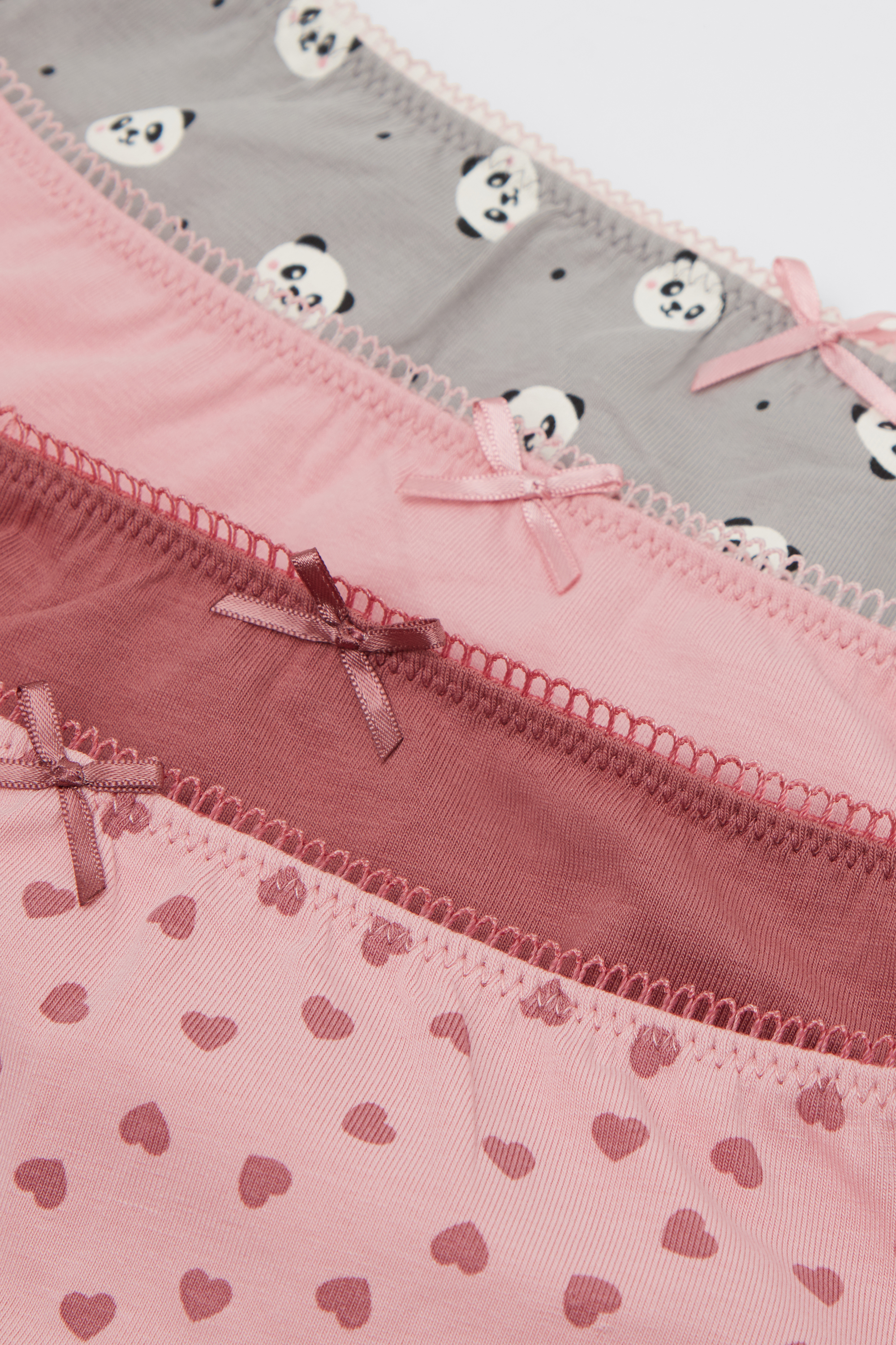 4 Pairs of Girls’ Printed Cotton Knickers