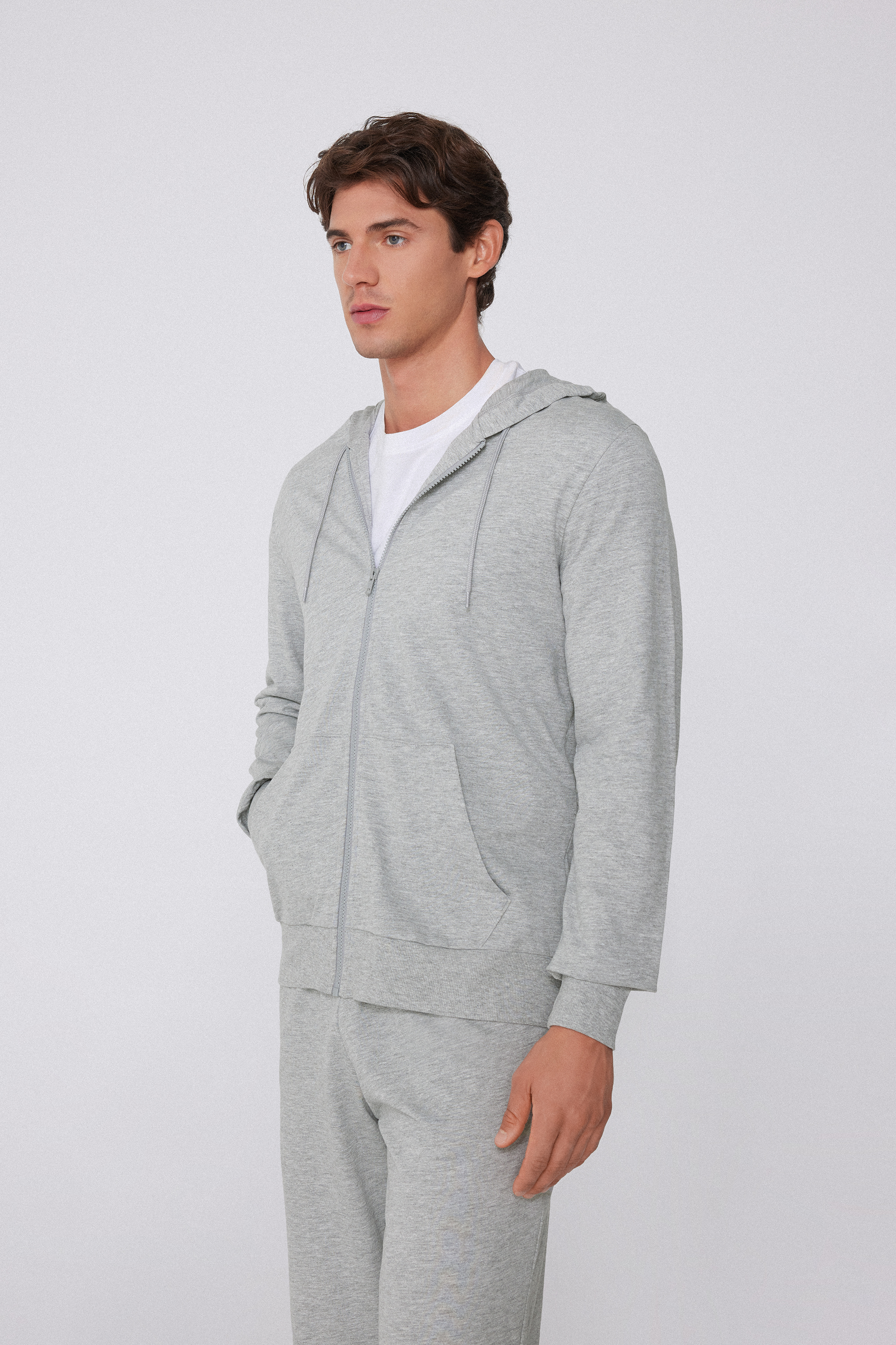 Long Sleeve Hooded Zip Sweatshirt