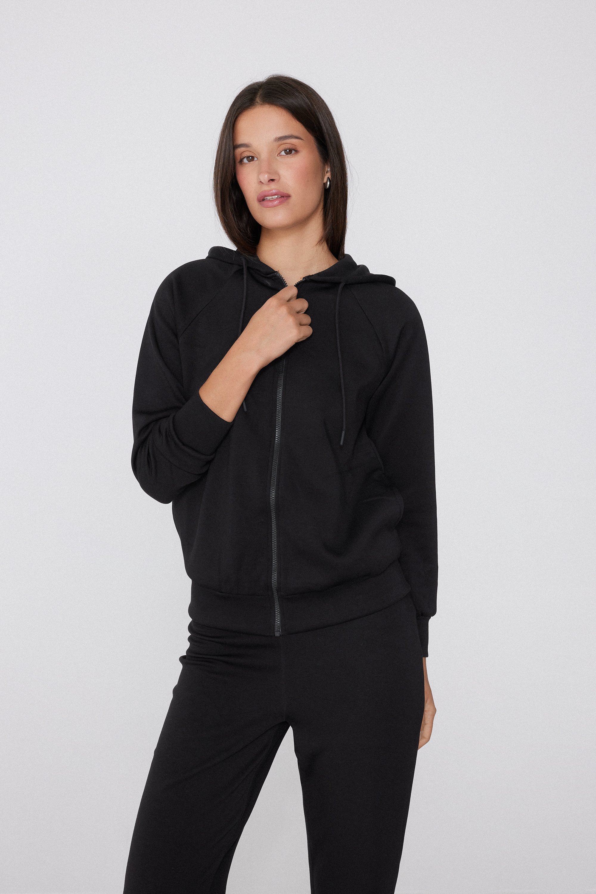Sudadera Cremallera Capucha Soft Touch