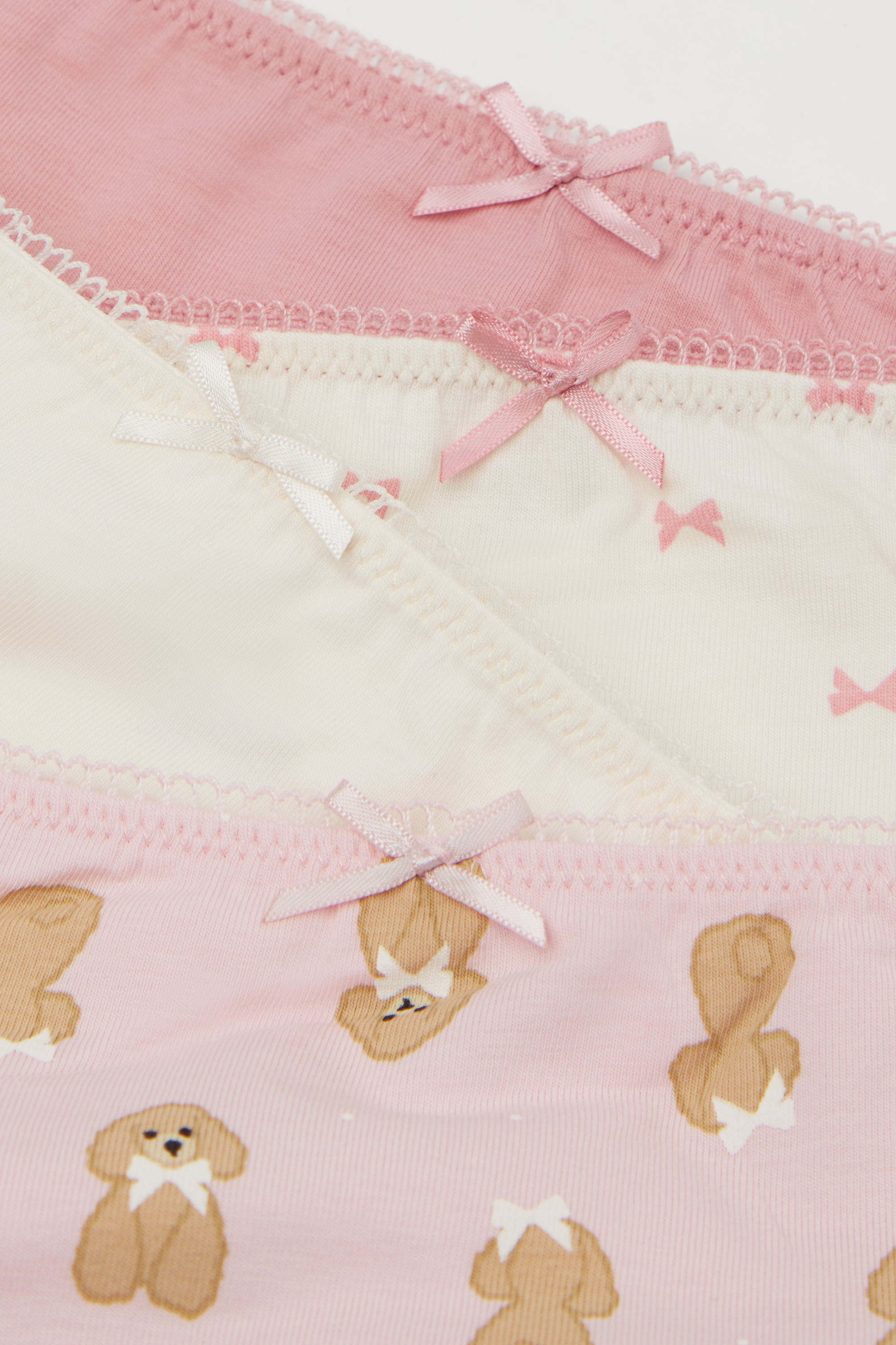 4 Braguitas Niña Algodón Estampado