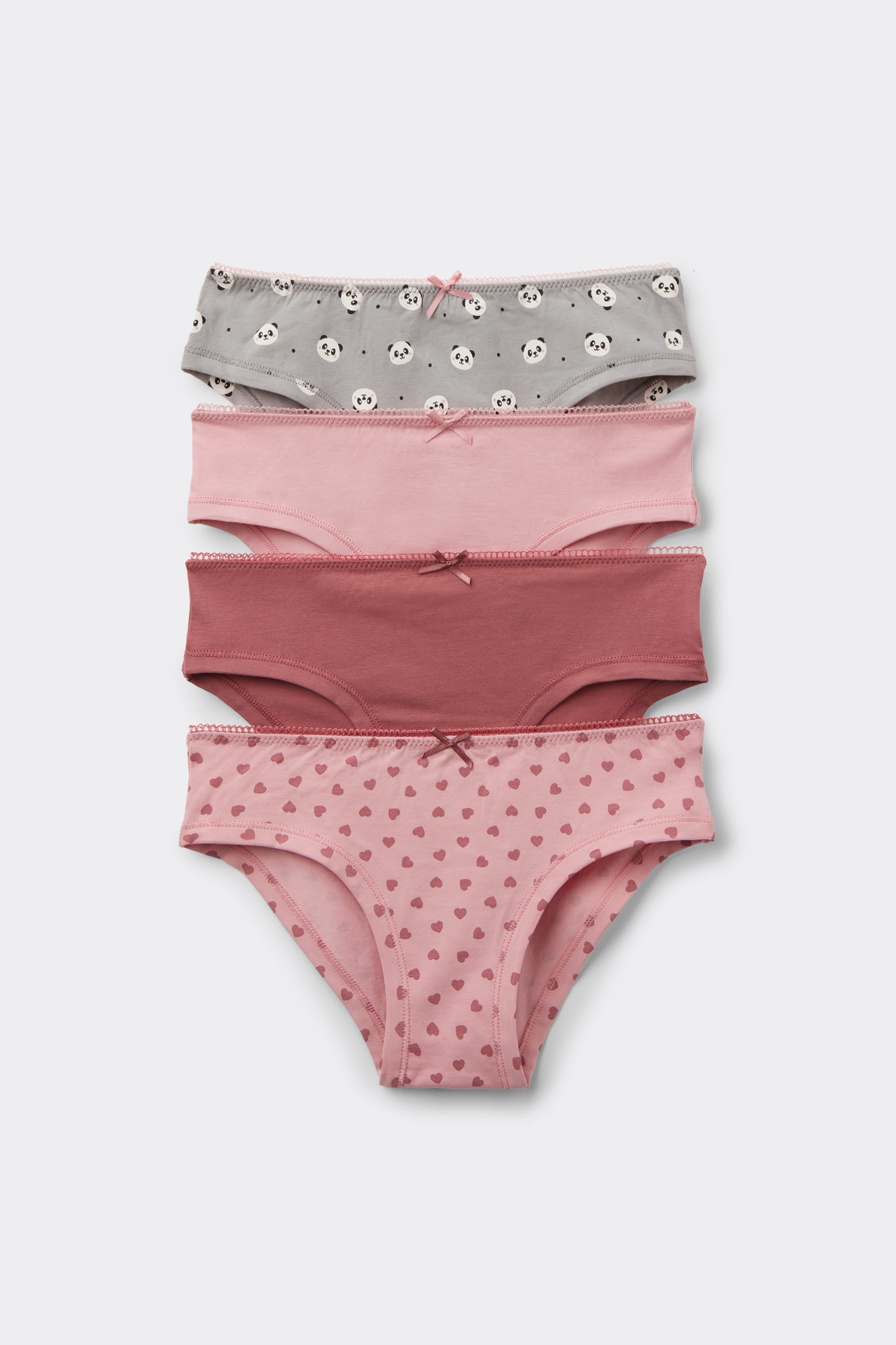 4 Culottes en Coton Imprimé Fille