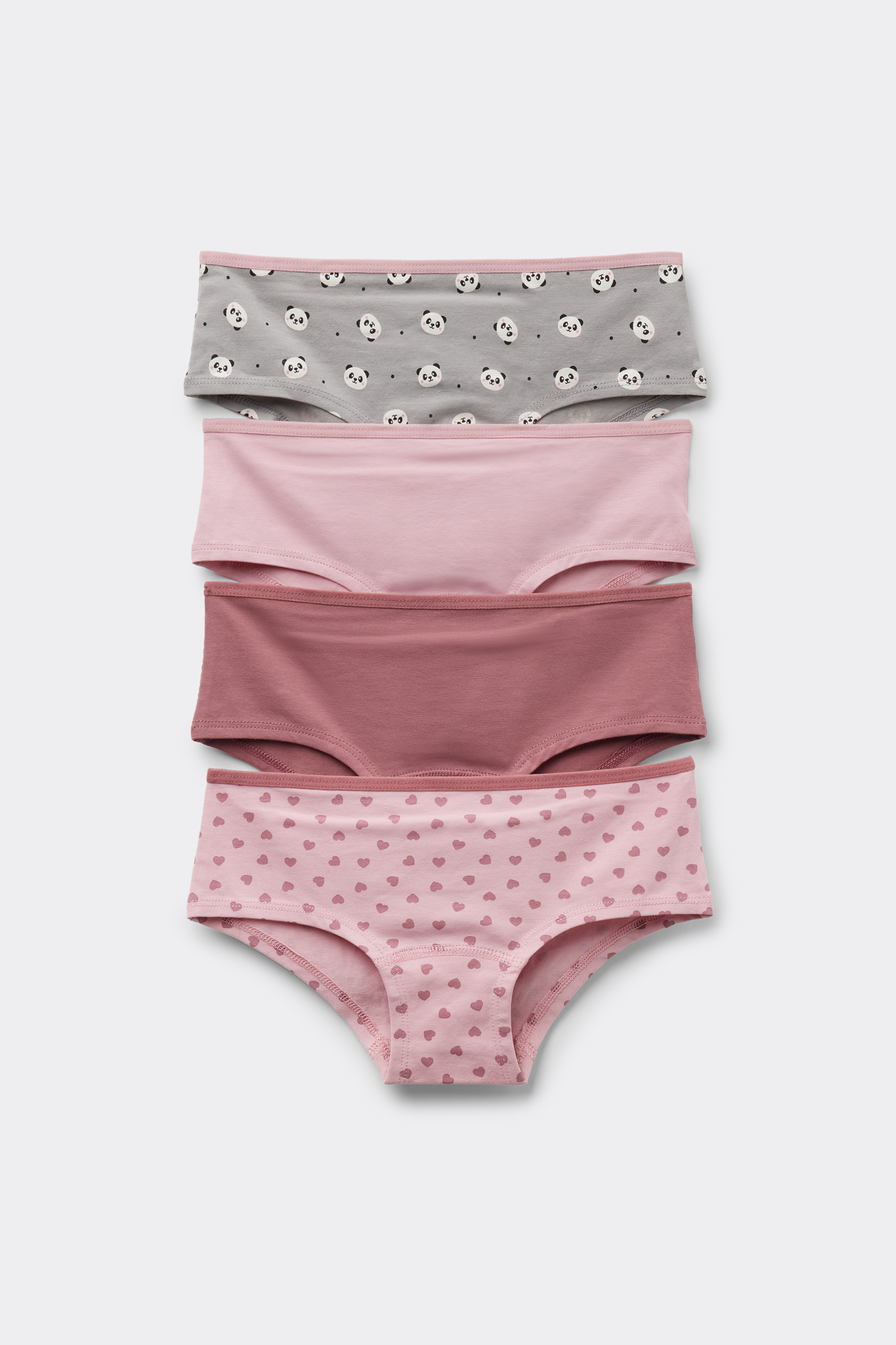 4 Paia Culotte Bimba Cotone Stampato