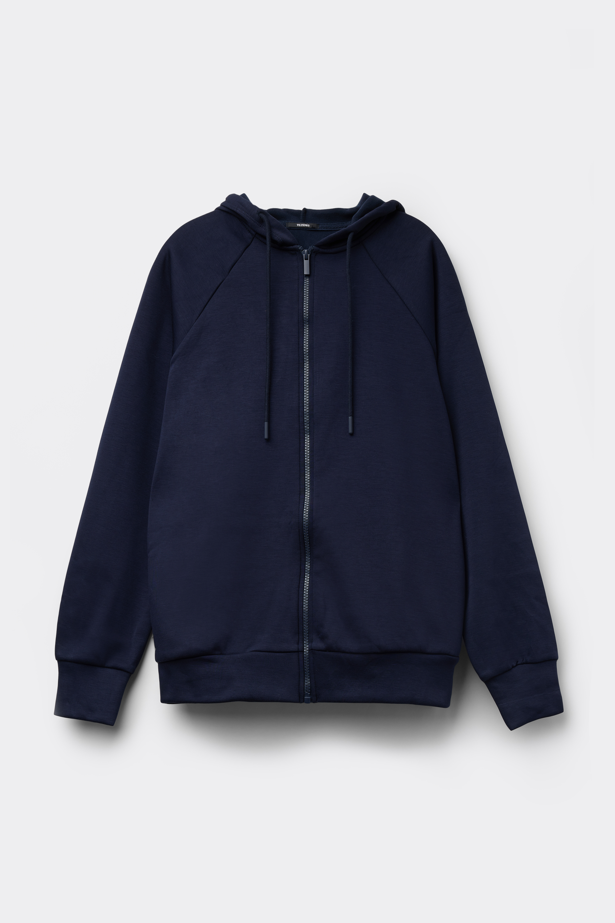 Felpa Pesante con Zip e Cappuccio Soft Touch