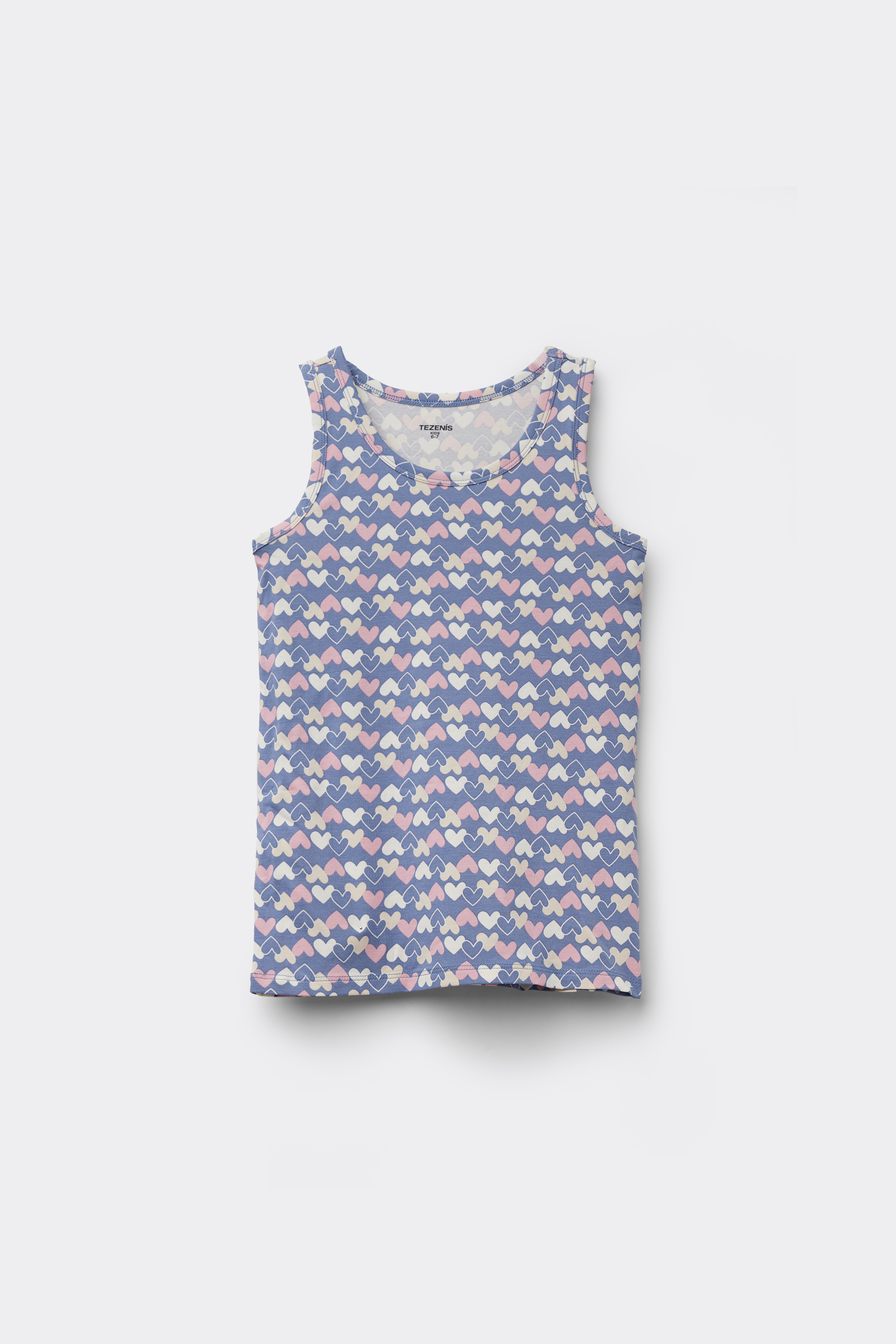 Canotta Spalla Larga Bambini in Cotone Stampato Unisex